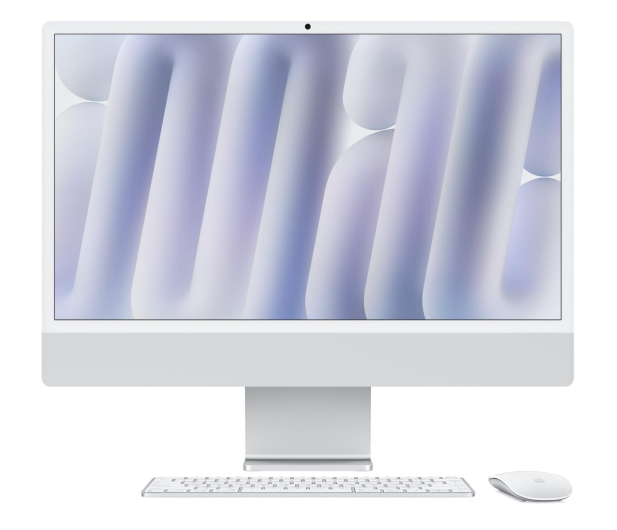APPLE iMac 24 M4/24GB/512/MacOS Retina 4,5K Srebrny 8R GPU MWUC3ZE/A/R1/D1 - CTO [Z1E2000FT] - 1350793 - zdjęcie